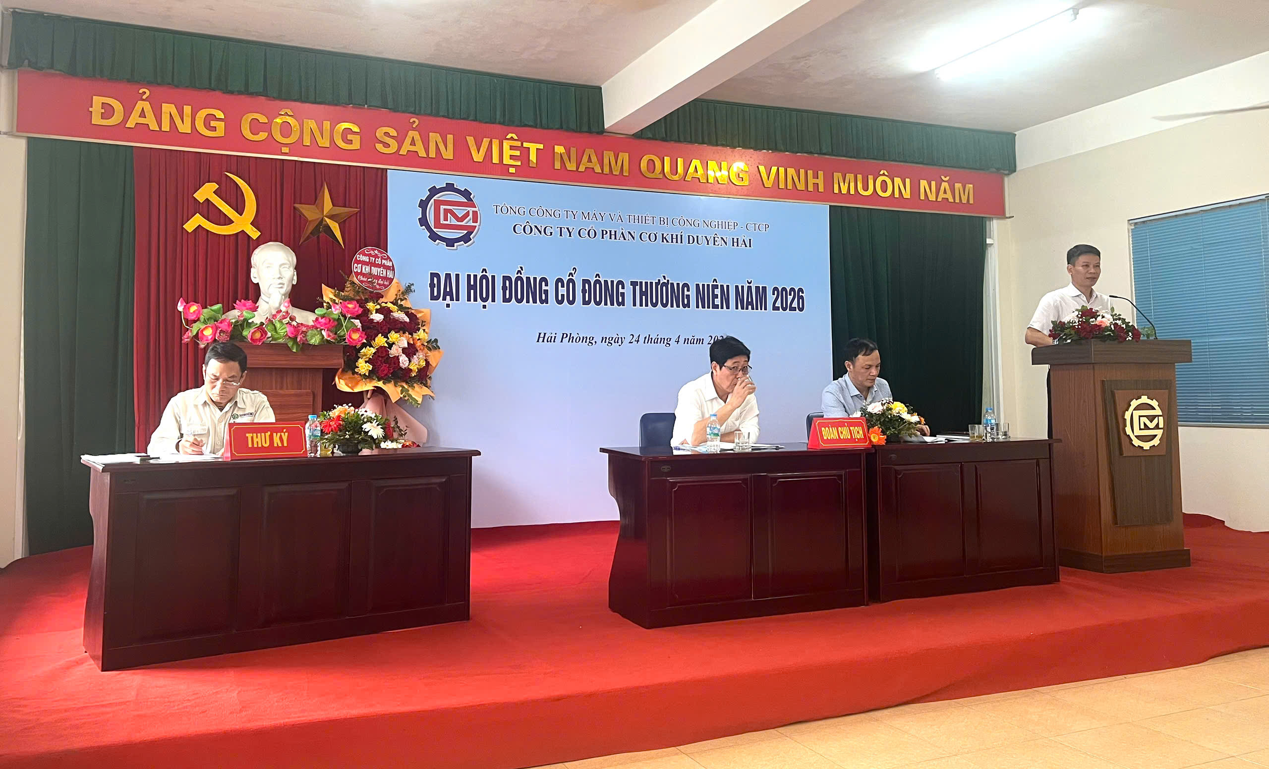 Công ty Cổ phần Cơ khí Duyên Hải tổ chức Đại hội cổ đông thường niên năm 2026